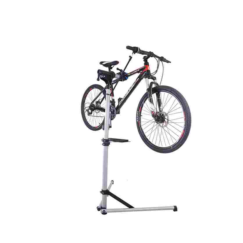 Soporte de reparación de bicicletas en aluminio,  plegable, ligero y fácil de guardar o transportar (4.7 kg), 120-170 cm y hasta 30 Kg