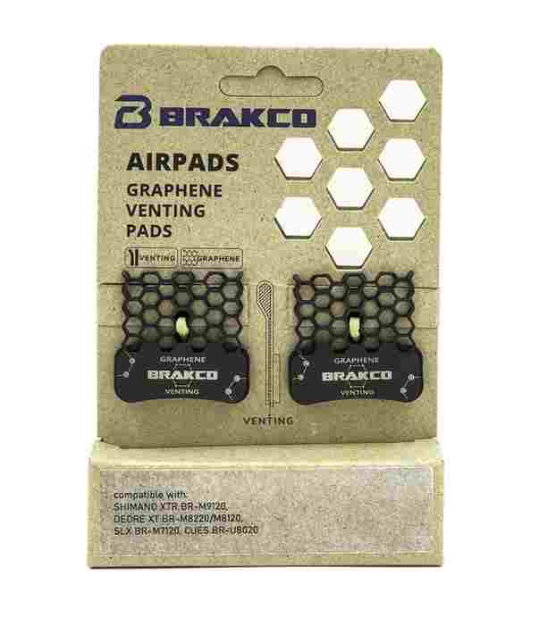 Pastillas de freno BRAKCO BPH Airpad Graphene Shimano TRP 4 Pistones M6120,M7120,M8120,M9120,Saint