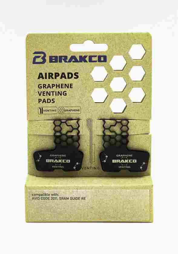Pastillas de freno BRAKCO BPH Airpad Graphene, MOTIVE, AVID CODE 2011+, GUIDE RE, CODE R, CODE RSC