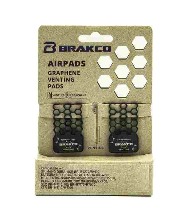 Pastillas de freno BRAKCO BPH Airpad Graphene,SHIMANO ULTEGRA BR-RS805/505/4058/305, DURA-ACE R9170