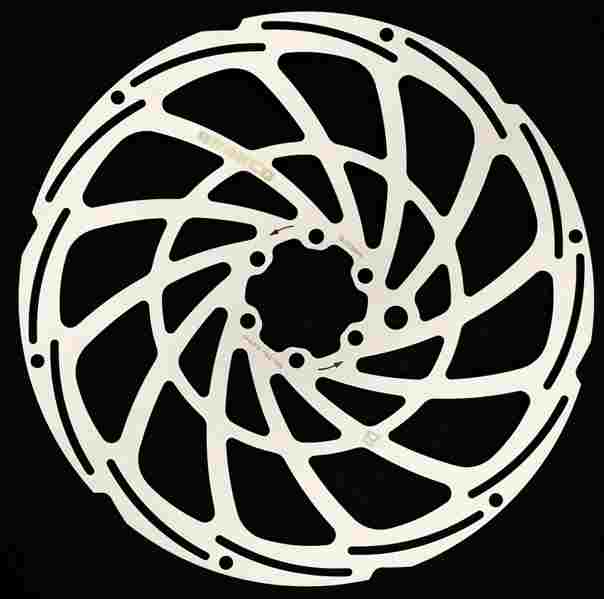 Disco de Freno BRAKCO XSC 203 mm, 6T, Reforzado eBike, 2 mm grueso, alojamiento imán