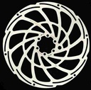 Disco de Freno BRAKCO XSC 203 mm, 6T, Reforzado eBike, 2 mm grueso, alojamiento imán