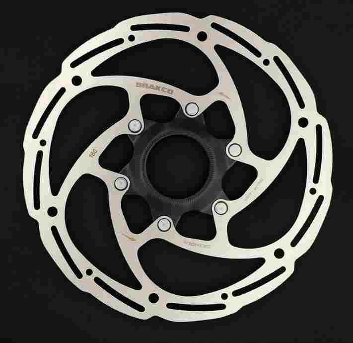 Disco de Freno BRAKCO 3SS 180 mm, Center Lock, 1,8 mm, Banda frenado en inox, acero, 175 g