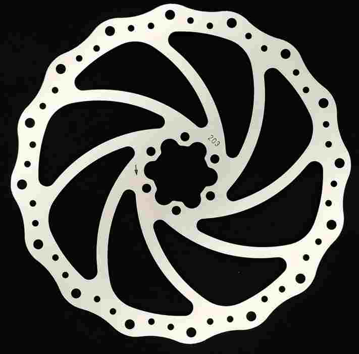 Disco de Freno BRAKCO DR02 203 mm, 6T, 1,8 mm, disipación calor óptima,  188 g