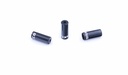 Tope de funda de freno Ø5 mm BRAKCO, Aluminio CNC, Negro (10x)