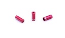 Tope de funda de freno Ø5 mm BRAKCO, Aluminio CNC, Rojo (10x)