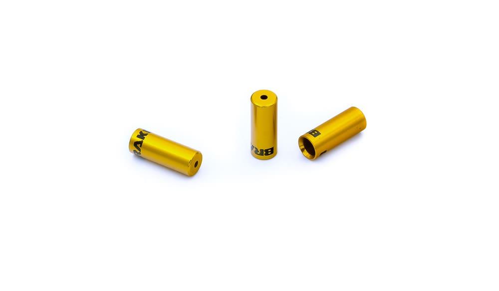 Tope de funda de cambio Ø4,3 mm BRAKCO, Aluminio CNC, Dorado (10x)