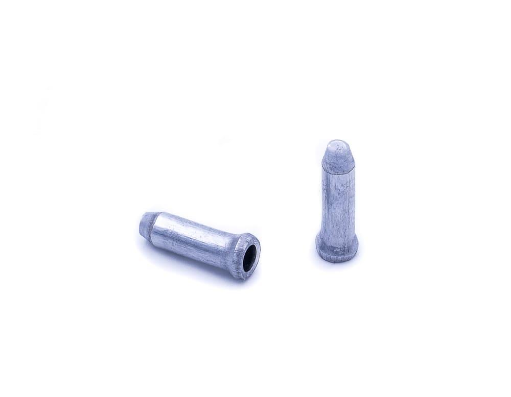 Terminal de cable freno/cambio 1,6 mm BRAKCO, Alumino, Plata (10x)