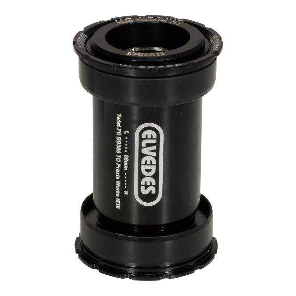 Pedalier Elvedes twist fit BB386 Praxis Ø46mm 86mm  Ø28-30mm Road/MTB