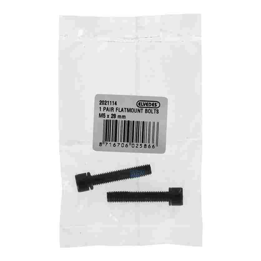 Tornillos Elvedes para pinza/Adaptador flatmount M5 x 28 mm (2x)