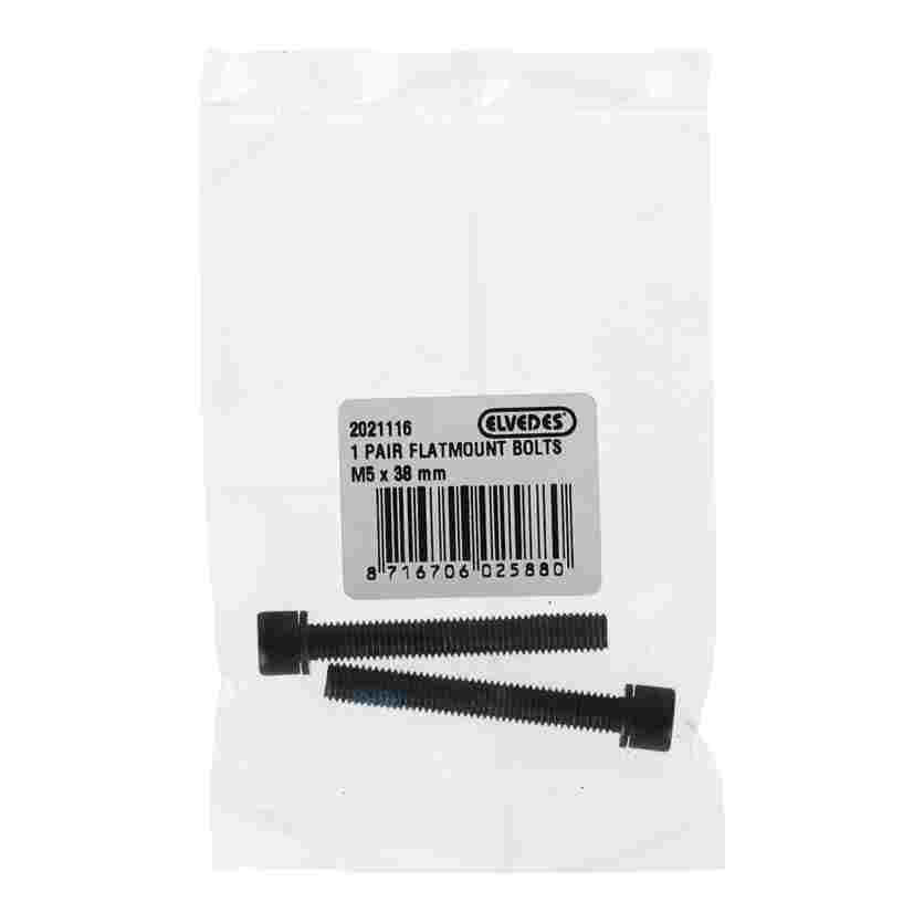 Tornillos Elvedes para pinza/Adaptador flatmount M5 x 38 mm (2x)