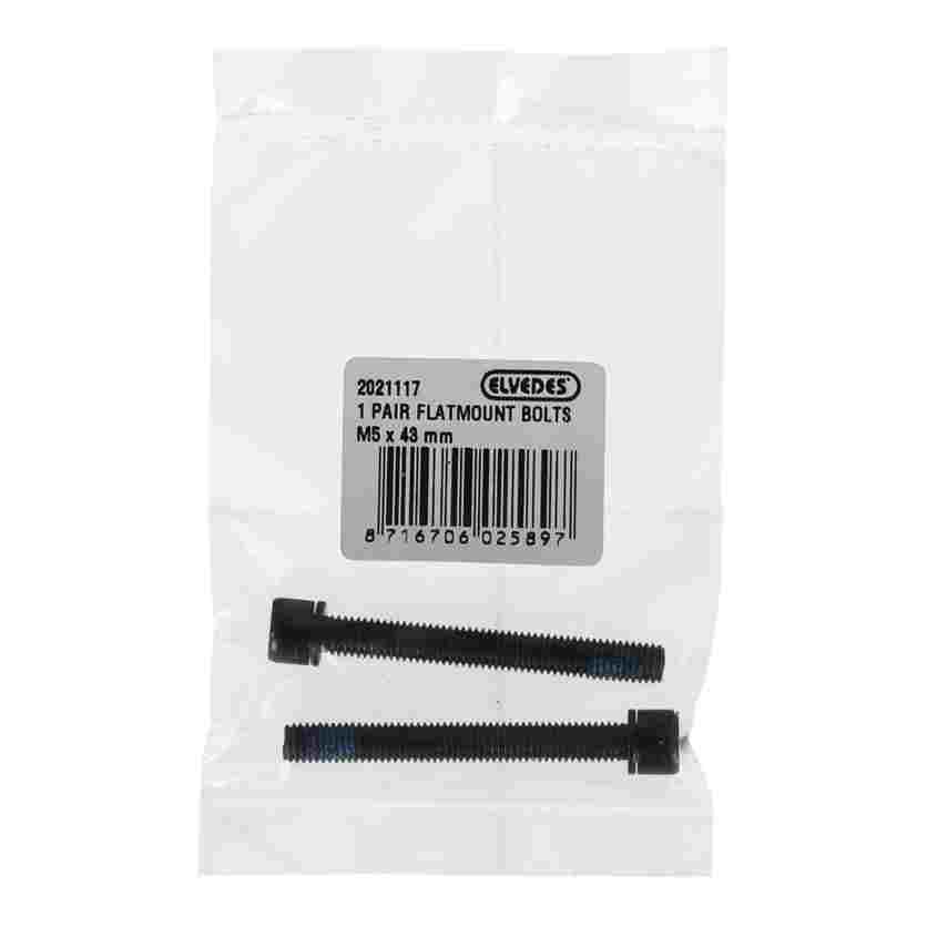 Tornillos Elvedes para pinza/Adaptador flatmount M5 x 43 mm (2x)
