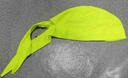Bandana ciclismo en fibra técnica Hi-Tech amarillo fluorescente, ajustable, Talla universal