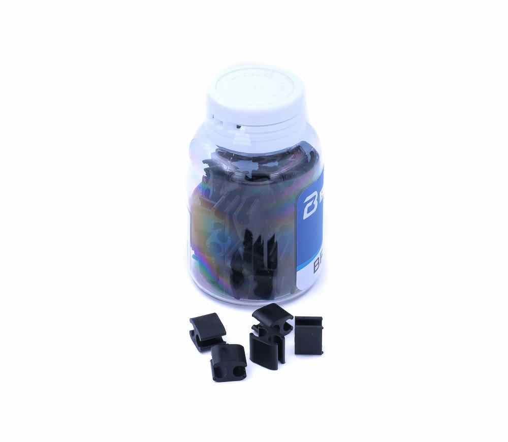 Clips de sujección BRAKCO funda Freno-Cambio Ø4.1-Ø5mm, (Bote 50x)