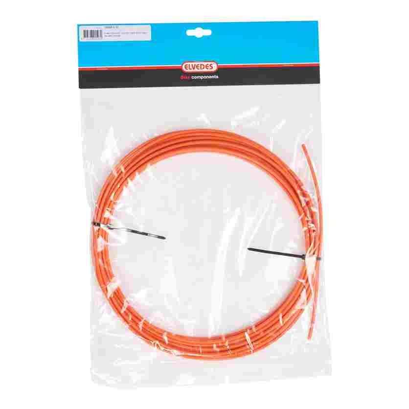 Funda de Cable de Cambio Elvedes Ø4.2mm con liner interno, Naranja (rollo 10m )