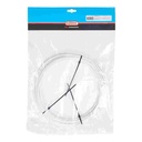 Funda de Cable de Cambio Elvedes Ø4.2mm con liner interno, Blanco (rollo 10m )