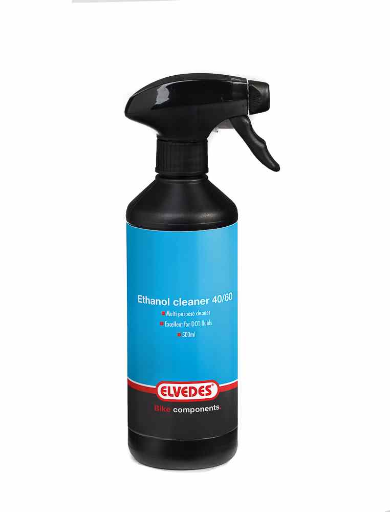 Limpiador Elvedes Ethanol, específico para líquido de frenos DOT, Pulverizador 500ml