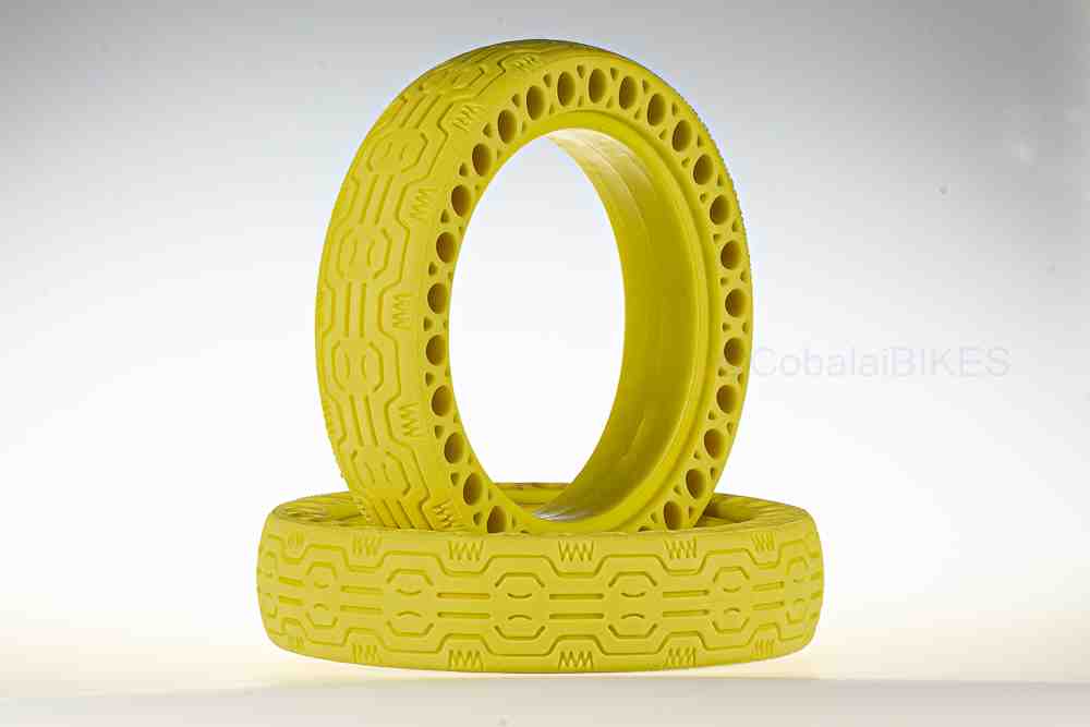 Neumático macizo Aspen Yellow 8.5"x2" scooter XIAOMI M365 amarillo