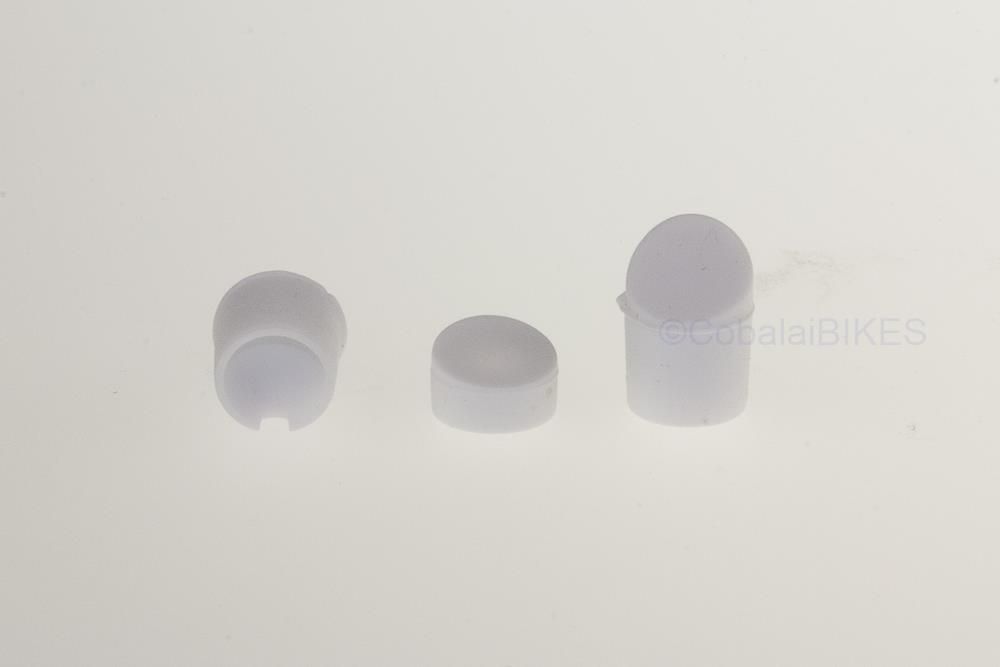 Tapones silicona para guardabarros trasero Xiaomi M365 ( 3 ud. Blancos)