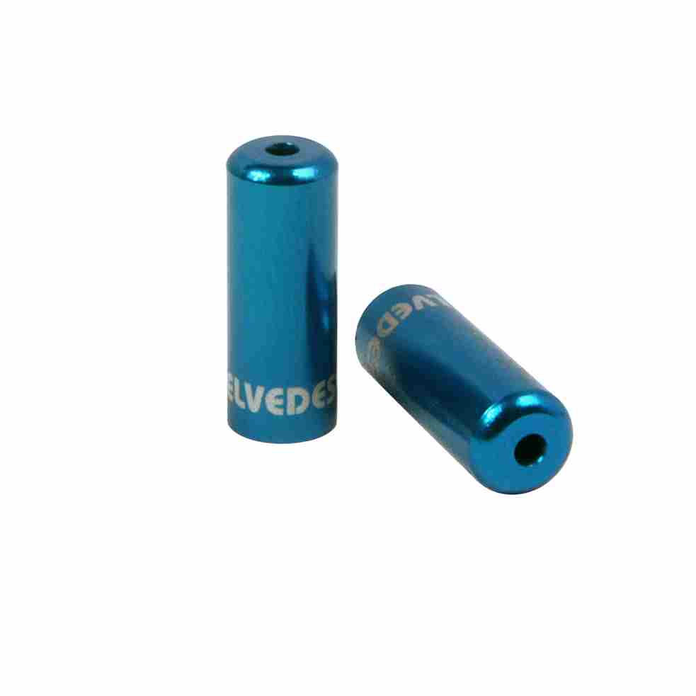 Tope de Funda Sellado para Cambio Elvedes Ø4,2mm Aluminio Azul (bolsa 10x)