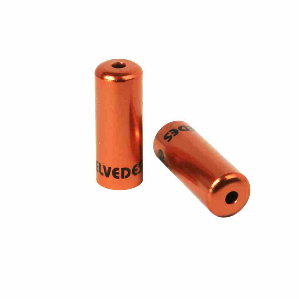 Tope de Funda Sellado para Cambio, Elvedes, Ø4,2mm, Aluminio, Naranja (bolsa 10x)