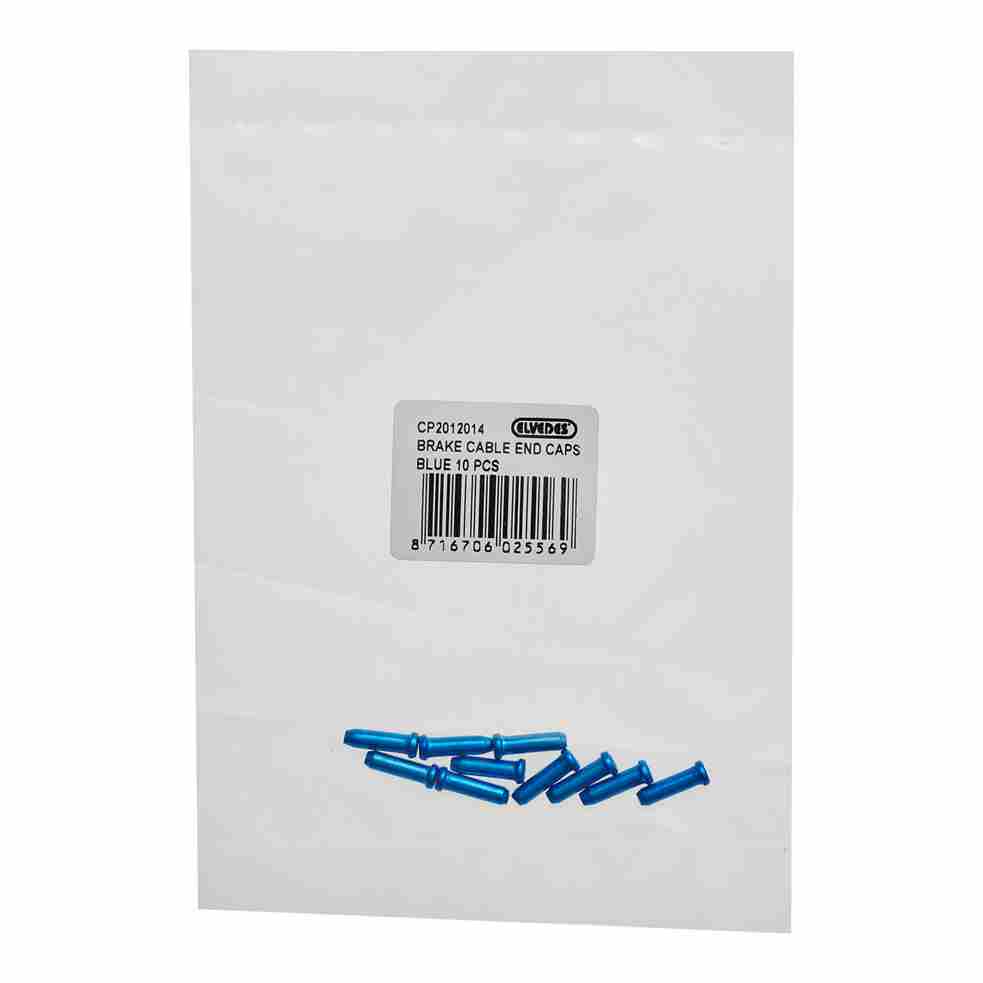 Terminal de Cable Elvedes Freno y Cambio Ø2,3 mm Aluminio Azul (bolsa 10x)