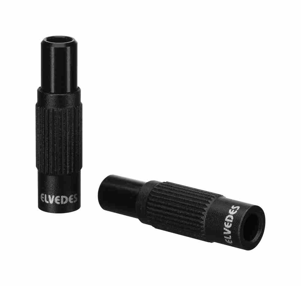 Tensor Elvedes para insertar en funda cambio, alumino, negro (Bolsa 2x)
