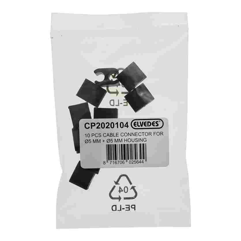 Clips de sujección de funda Elvedes Duo 5,0mm / 5,0mm plastic (bolsa 10x)
