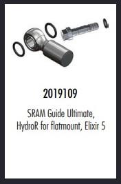 Junta tórica Elvedes para Banjo SRAM Guide Ultimate, HydroR for Flat Mount, Elixir 5 (Bolsa 20x)