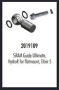 Junta tórica Elvedes para Banjo SRAM Guide Ultimate, HydroR for Flat Mount, Elixir 5 (Bolsa 20x)