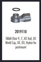 Junta tórica Elvedes para Banjo SRAM Elixir 9, 7, XO Trail, XX World Cup, XX, XO, (Bolsa 20x)