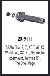 Junta tórica Elvedes para tornillo sangrado SRAM Elixir 9, 7, XO Trail, XX, (Bolsa 20x)