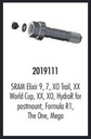 Junta tórica Elvedes para tornillo sangrado SRAM Elixir 9, 7, XO Trail, XX, (Bolsa 20x)
