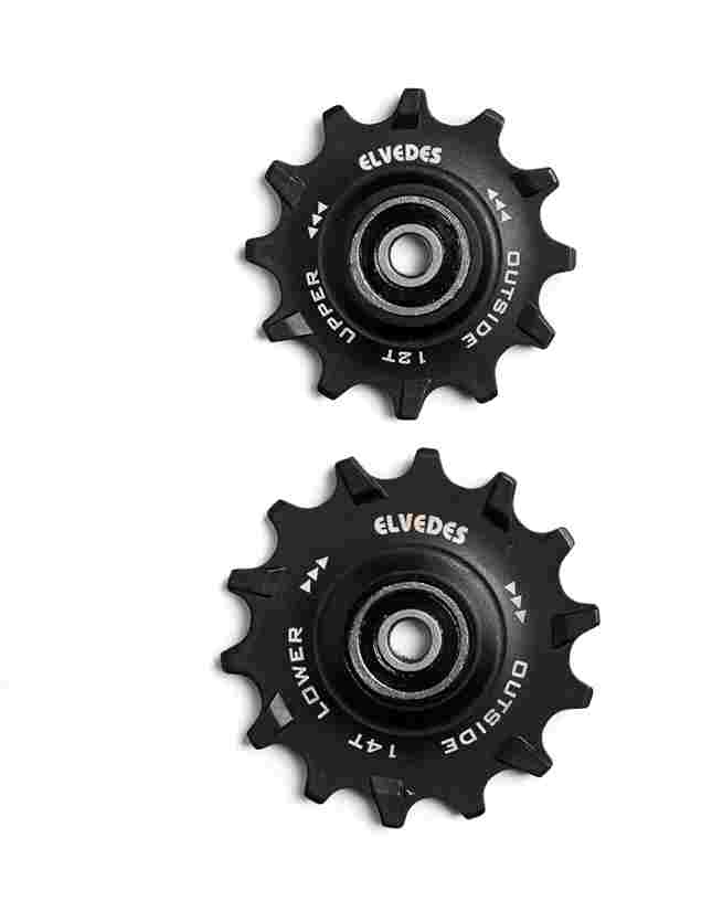 Roldanas Poleas Elvedes 12 + 14 dientes  Rodamiento sellado para SRAM 12v Eagle XX1 X01 GX NX SX