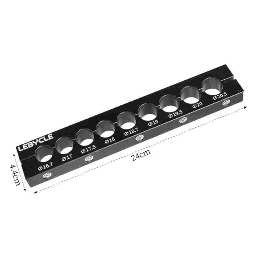 LEBYCLE Insertos magnéticos para mordaza de banco para tubos Ø16.7–20.5mm