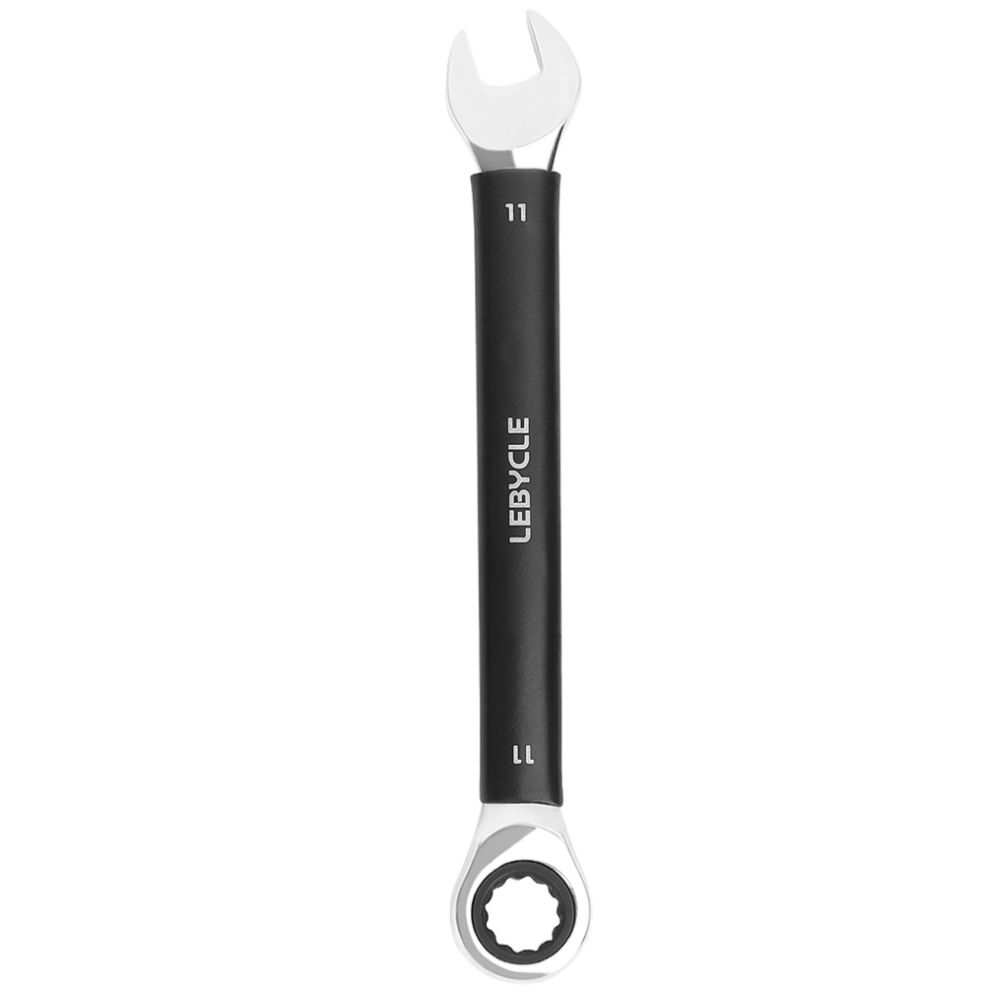 LEBYCLE Llave combinada fija-estrella M11 profesional con carraca 72T, acero cromo-vanadio