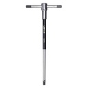 LEBYCLE Llave Allen en T profesional de 5 mm con casquillo giratorio, eje de acero Cr-V