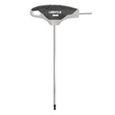 LEBYCLE Llave Allen 3 mm en T de punta redondeada, eje en acero Cr-V, mango ergonómico antideslizant