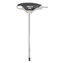 LEBYCLE Llave Allen 5 mm en T de punta redondeada, eje en acero Cr-V, mango ergonómico antideslizant