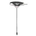 LEBYCLE Llave Allen 6 mm en T de punta redondeada, eje en acero Cr-V, mango ergonómico antideslizant