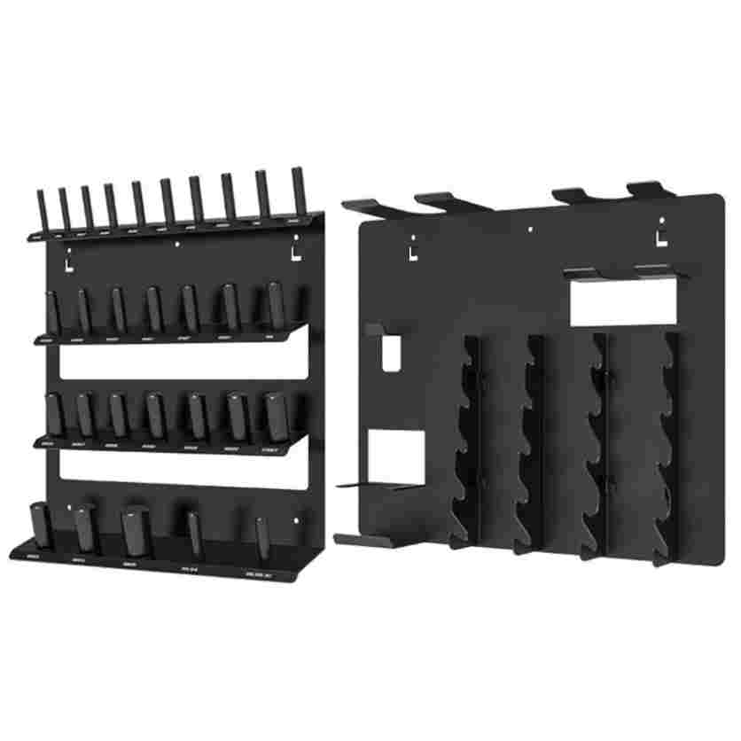 LEBYCLE Soporte Rack para herramienta prensa de rodamientos LB0105 y accesorios, pared.