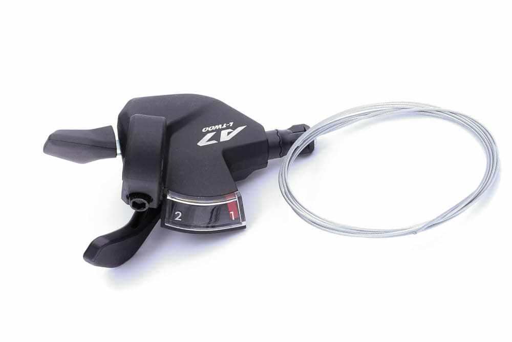 Mando desviador 2x10v, izquierdo, indicador plato, L-TWOO, Sin caja