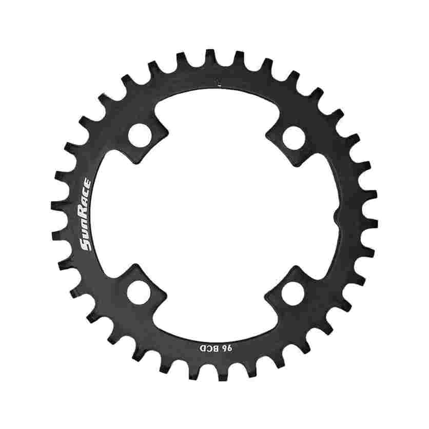 Plato Sunrace 36T,aluminio, negro, BCD104