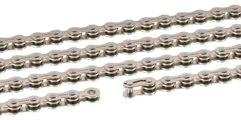 Cadena Connex 7v para cambio de tambor 3/32" eBike 136 eslabones, niquelada
