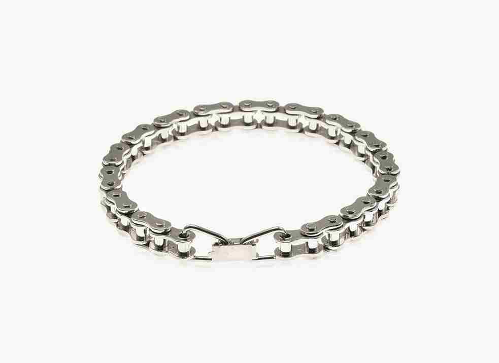 Pulsera biker cadena, Talla XS (18 cms)