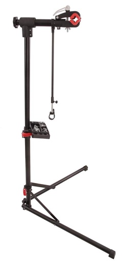 [187963] Soporte de reparación para bicicletas económico, plegable y regulable, de 94 a 157 cm