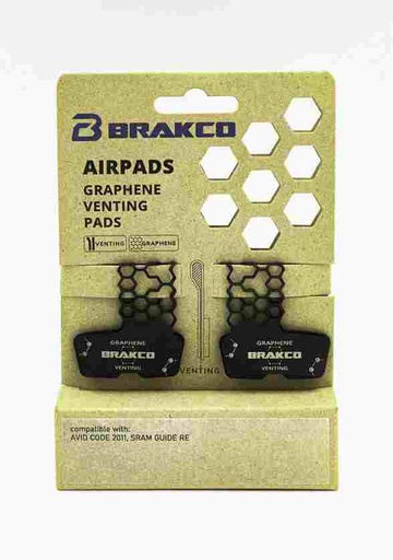 [BK6895B] Pastillas de freno BRAKCO BPH Airpad Graphene, MOTIVE, AVID CODE 2011+, GUIDE RE, CODE R, CODE RSC