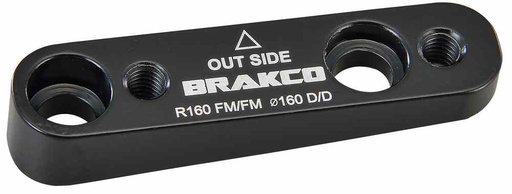 [BKA018] Adaptador de pinza de freno BRAKCO FM-FM  140 mm a 160 mm Trasero