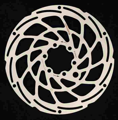 [BKR100] Disco de Freno BRAKCO XSC 160 mm, 6T, Reforzado eBike, 2 mm grueso, alojamiento imán