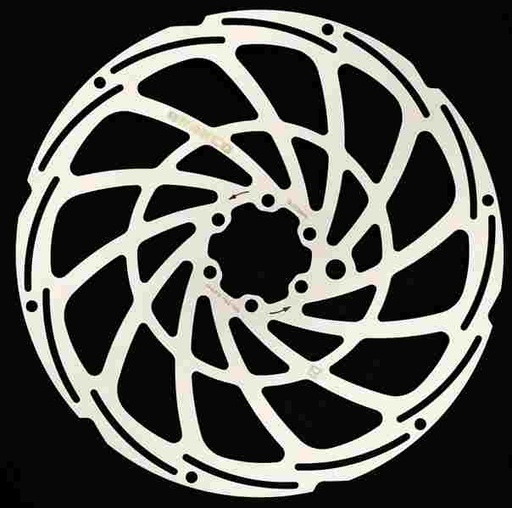 [BKR102] Disco de Freno BRAKCO XSC 203 mm, 6T, Reforzado eBike, 2 mm grueso, alojamiento imán